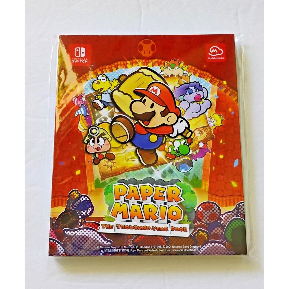 Paper Mario: The Thousand-Year Door Character Notepad Nintendo Rewards New [FL]